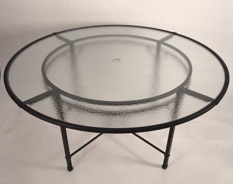 Brown Jordan Venetian Umbrella Table at 1stDibs