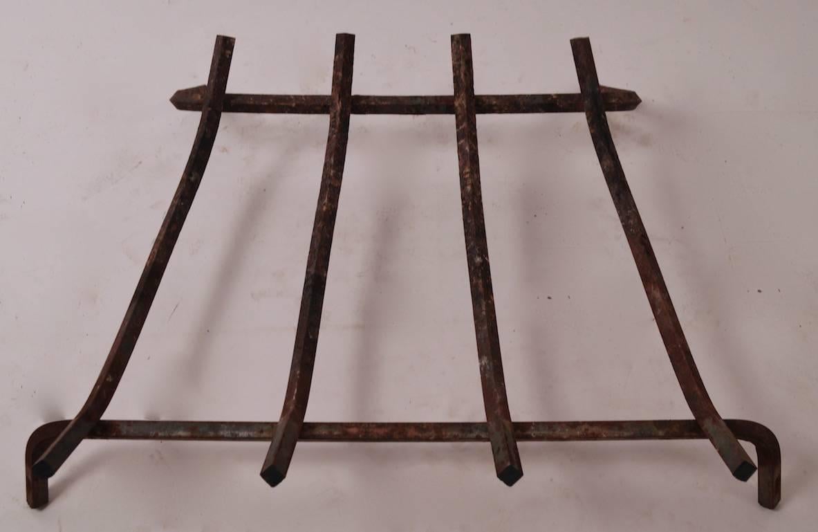 Mid-Century Fireplace Grate  In Good Condition In New York, NY