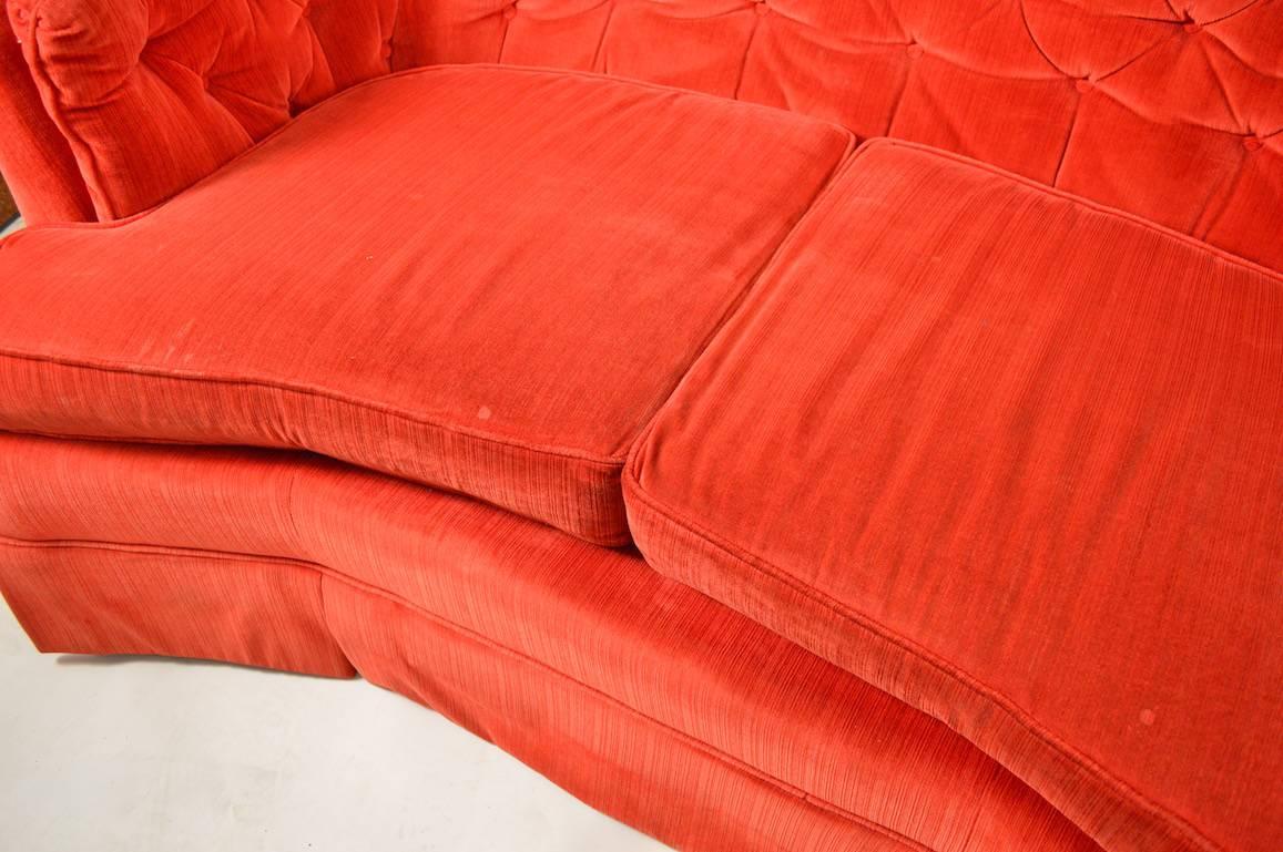 Art Deco Style Tuxedo Loveseat In Good Condition In New York, NY