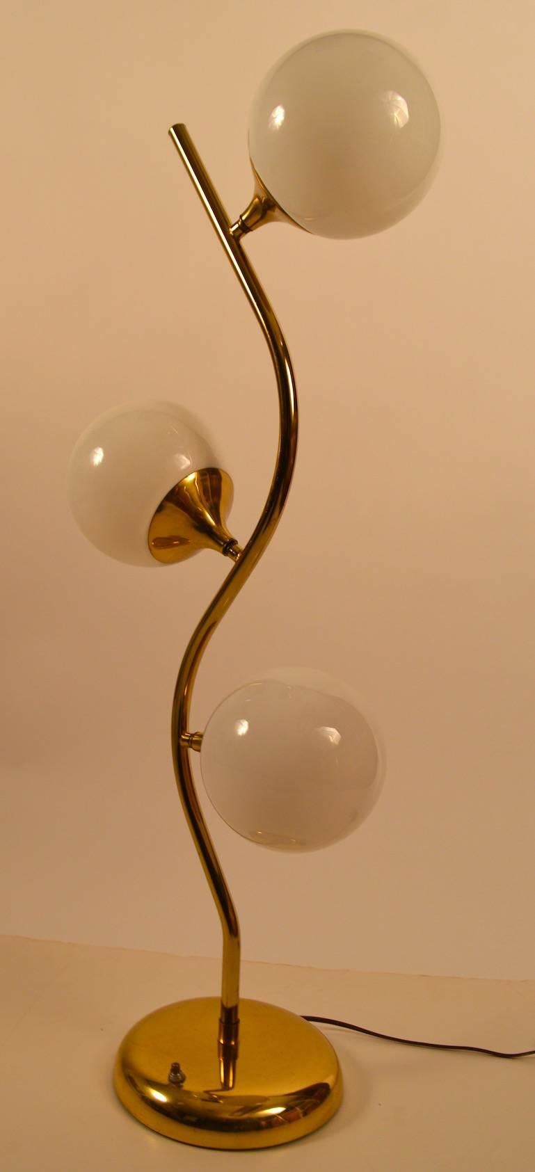 Three glass ball globes (5