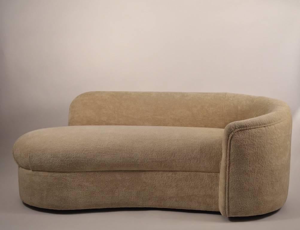 American Sexy Deco Revival Sofa Chaise