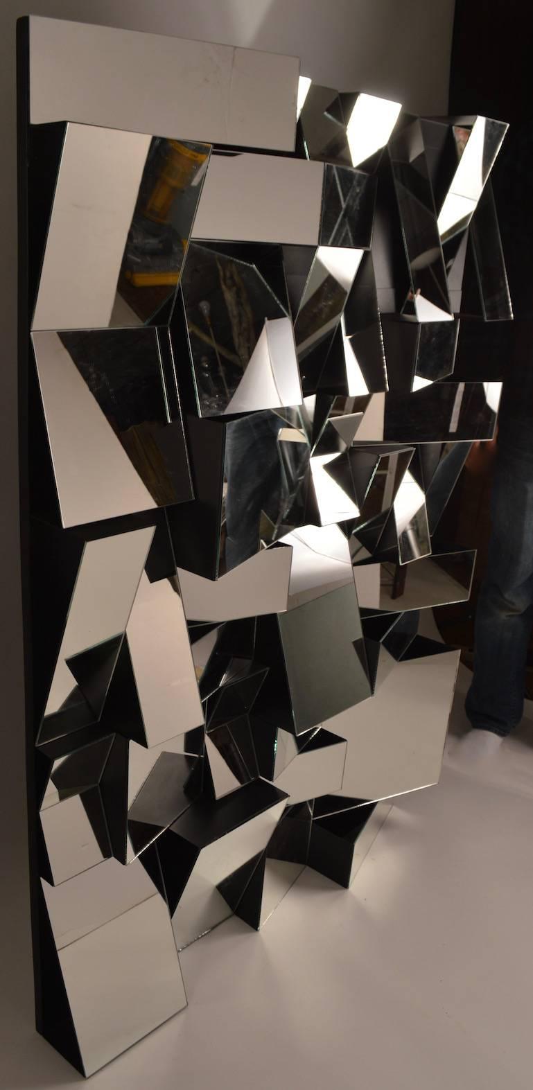 Cubist Mirror in the Style of Neal Small In Excellent Condition In New York, NY