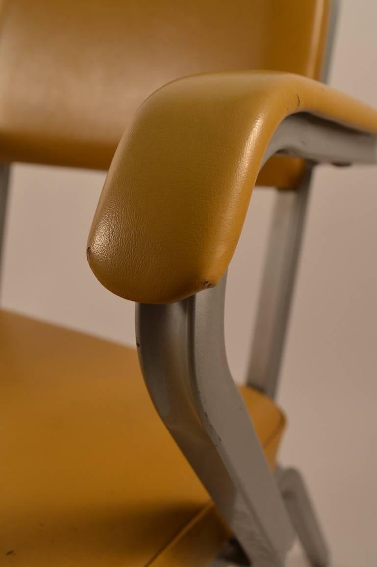 Pair of ECK Adams Steel and Vinyl Armchairs In Good Condition In New York, NY