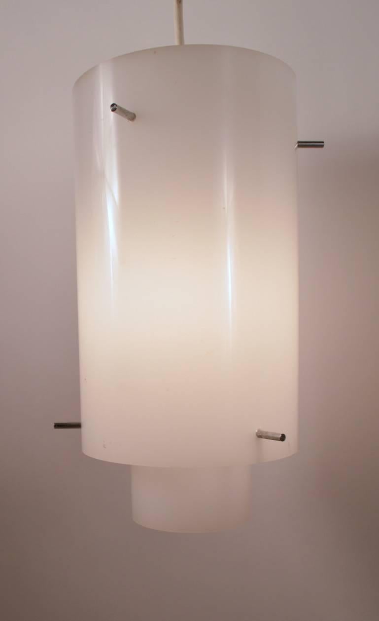 Mid-20th Century Pair of Acrylic Hanging Fixtures by Paul Mayen For Sale