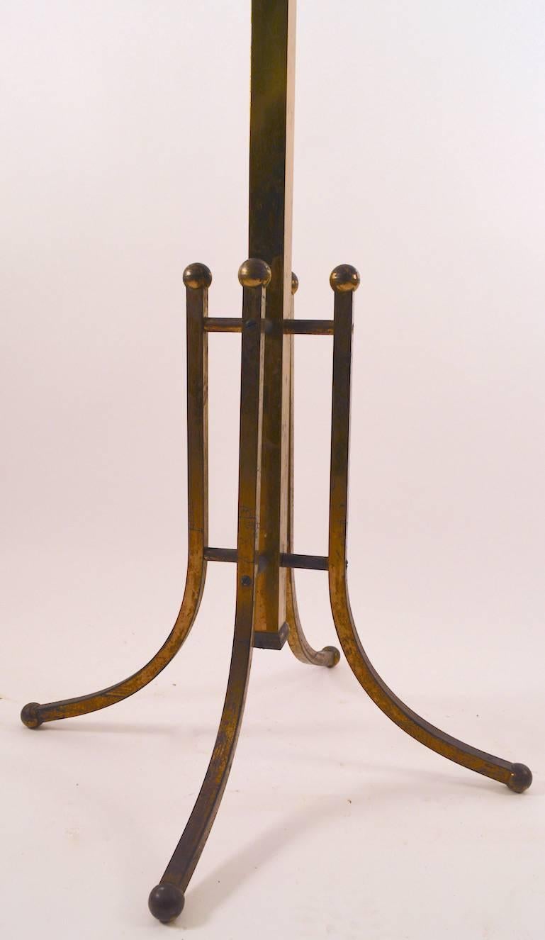 Early 20th Century Solid Brass Turn of the Century Coat Tree