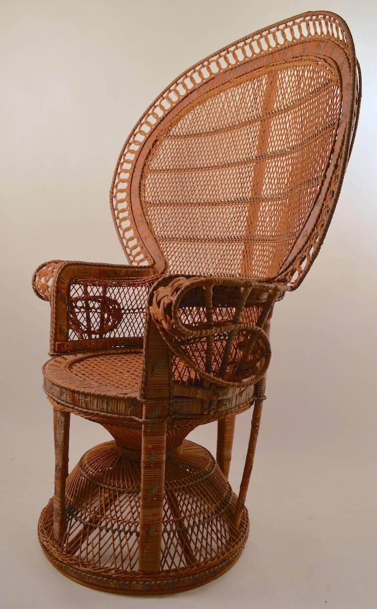 Nice wicker peacock 