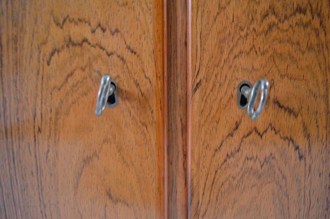 Scandinavian Modern  Danish Modern Two-Door Cabinets in Rosewood For Sale