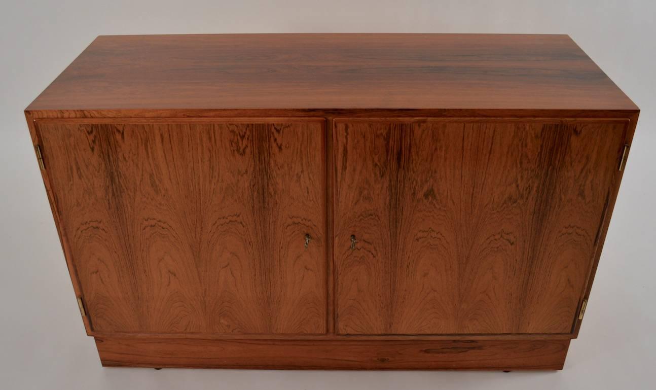 Mid-20th Century  Danish Modern Two-Door Cabinets in Rosewood For Sale