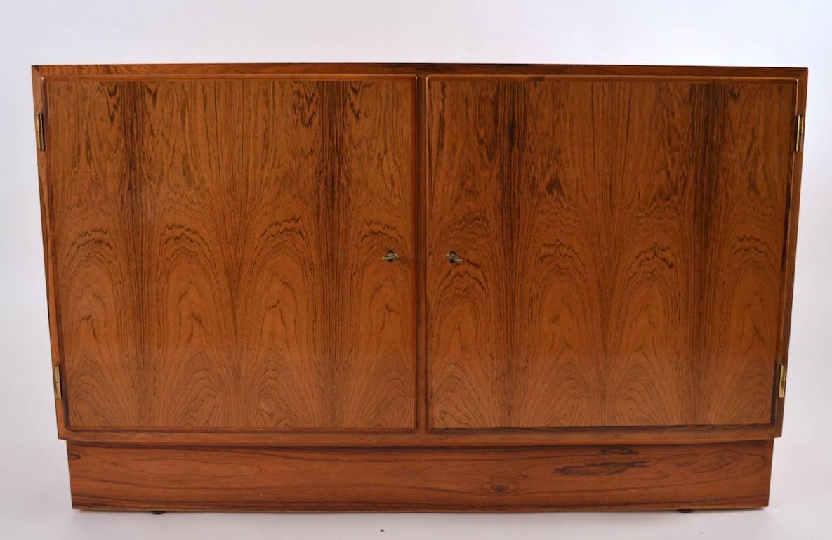  Danish Modern Two-Door Cabinets in Rosewood For Sale 3