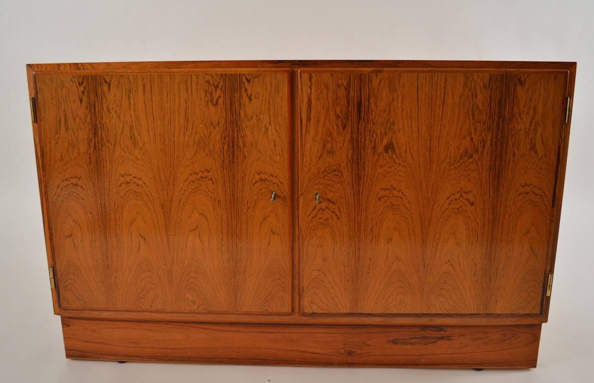  Danish Modern Two-Door Cabinets in Rosewood For Sale 4