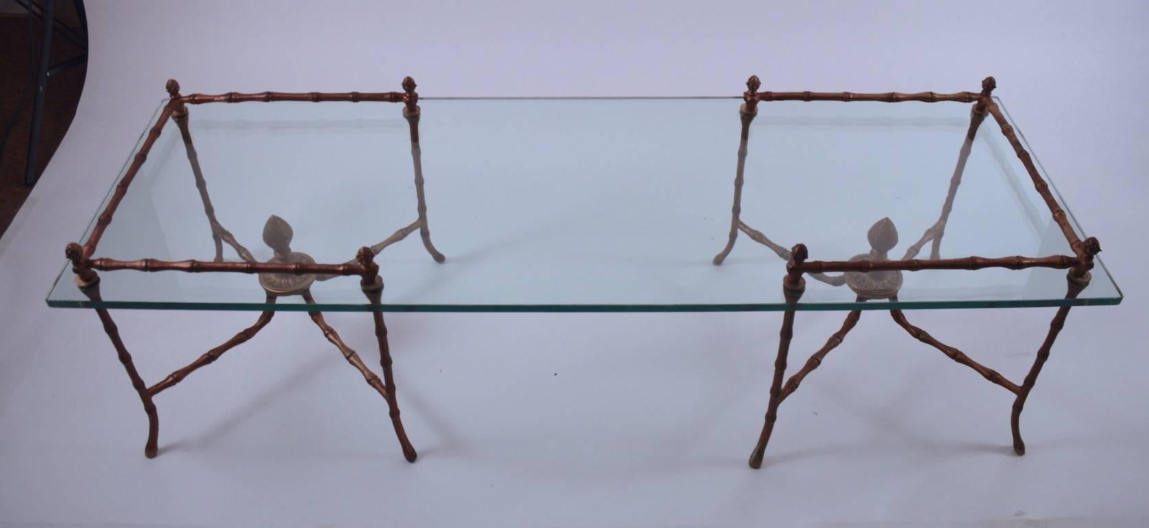 Neoclassical Glass Top Coffee Table 1