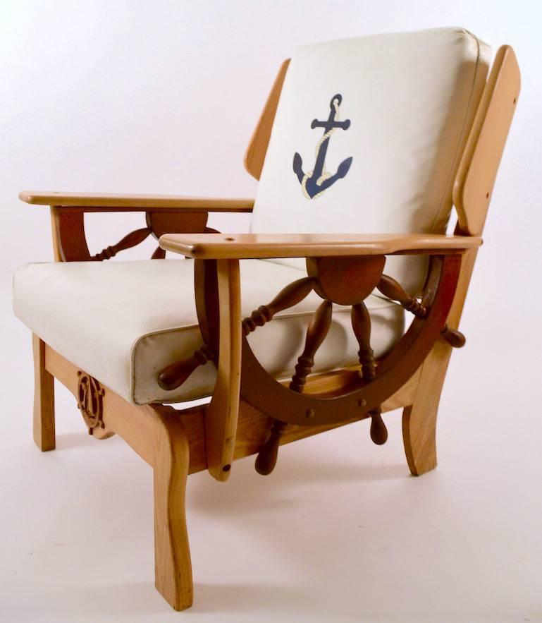 American Nautical Theme Lounge Chair