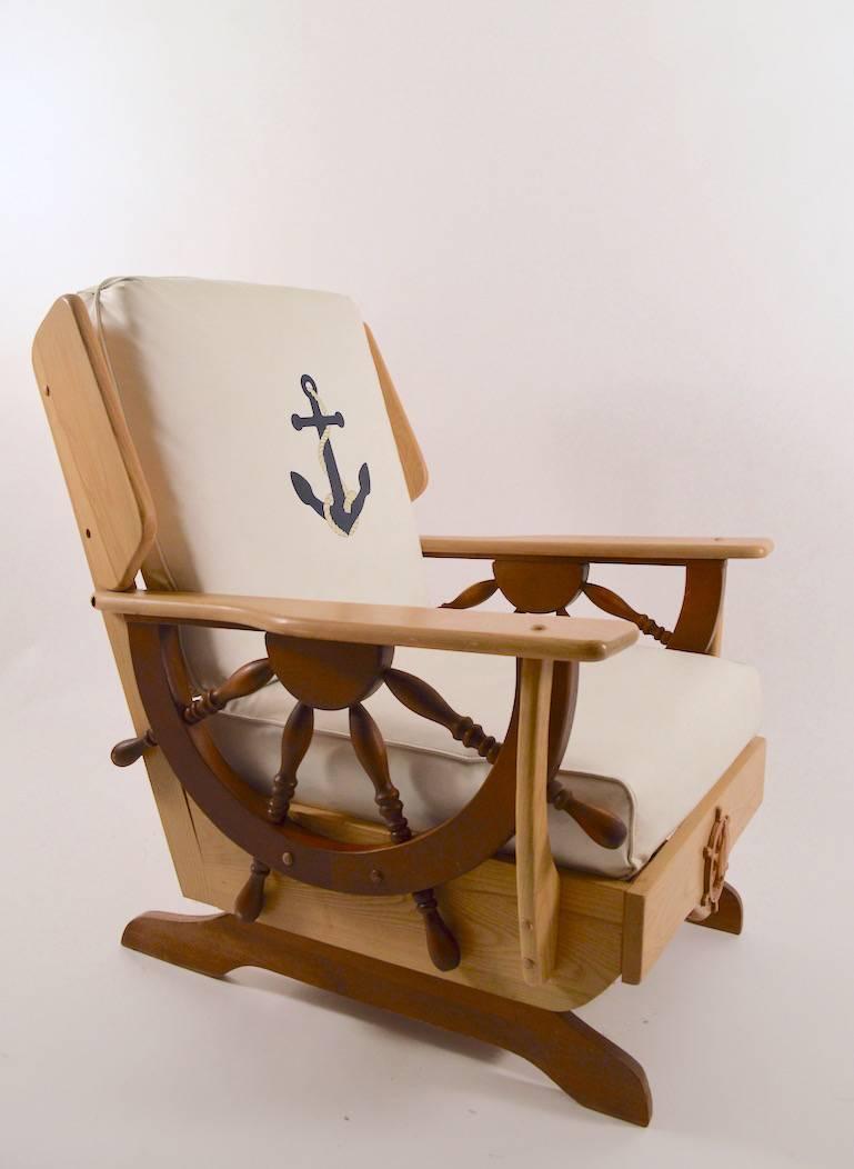 American Nautical Theme Platform Rocker