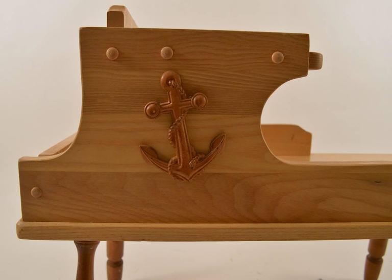 Pair of Nautical Theme Step End Tables For Sale at 1stDibs