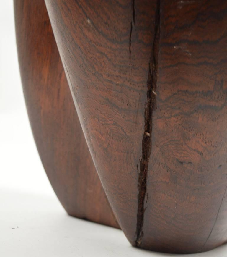 Mid-20th Century Mid-Century Carved Solid  Rosewood Organic Sculpture