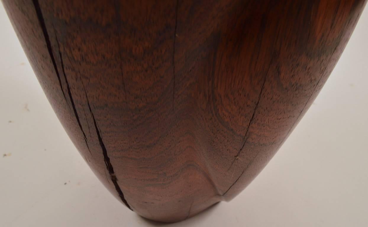 Mid-Century Carved Solid  Rosewood Organic Sculpture 2