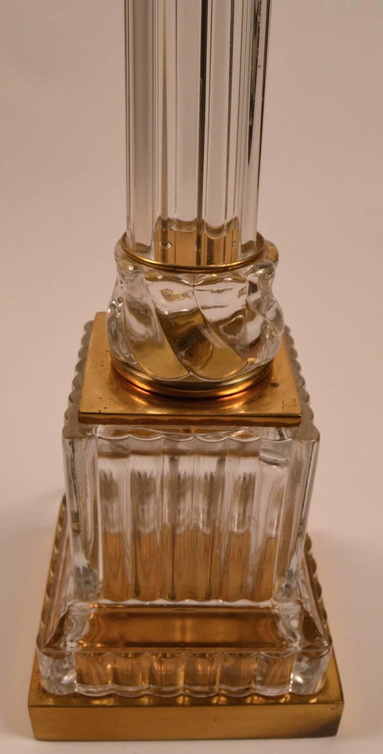 Säulenlampe aus klassischem Glas von Paul Hanson (amerikanisch) im Angebot