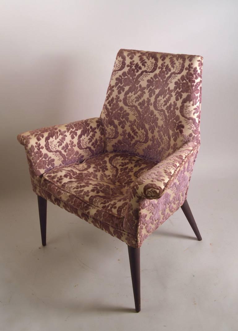 Tissu d'ameublement Fauteuil de salon élégant du milieu du siècle dernier d'après McCobb en vente