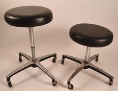 Two Industrial Stools by the Adjusto Equipment Company