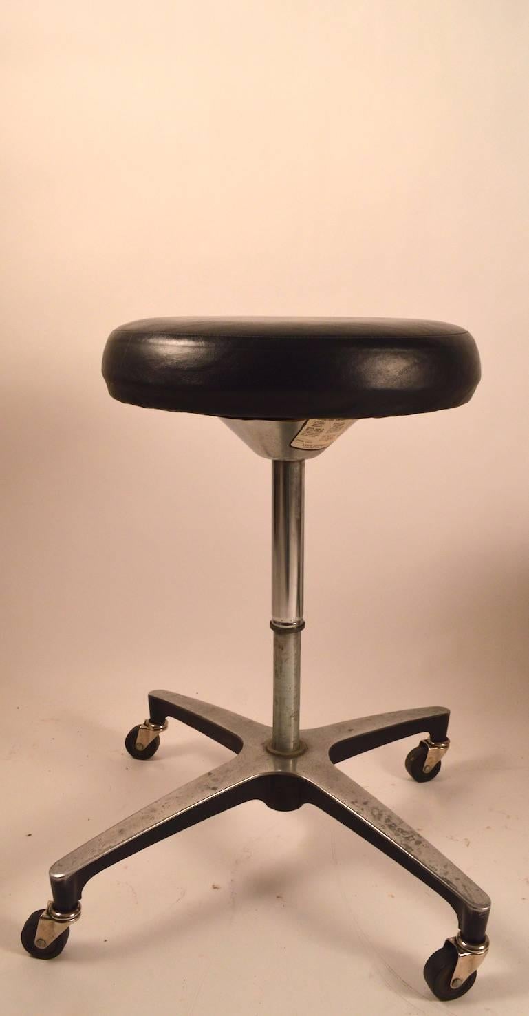 Late 20th Century Two Industrial Stools by the Adjusto Equipment Company