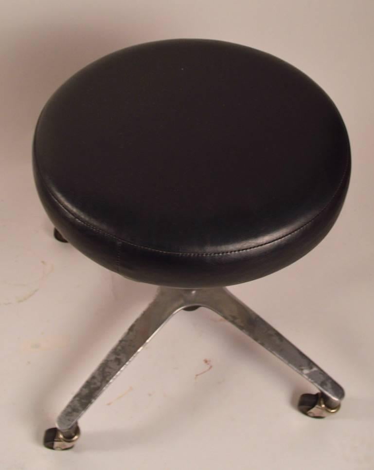 Metal Two Industrial Stools by the Adjusto Equipment Company