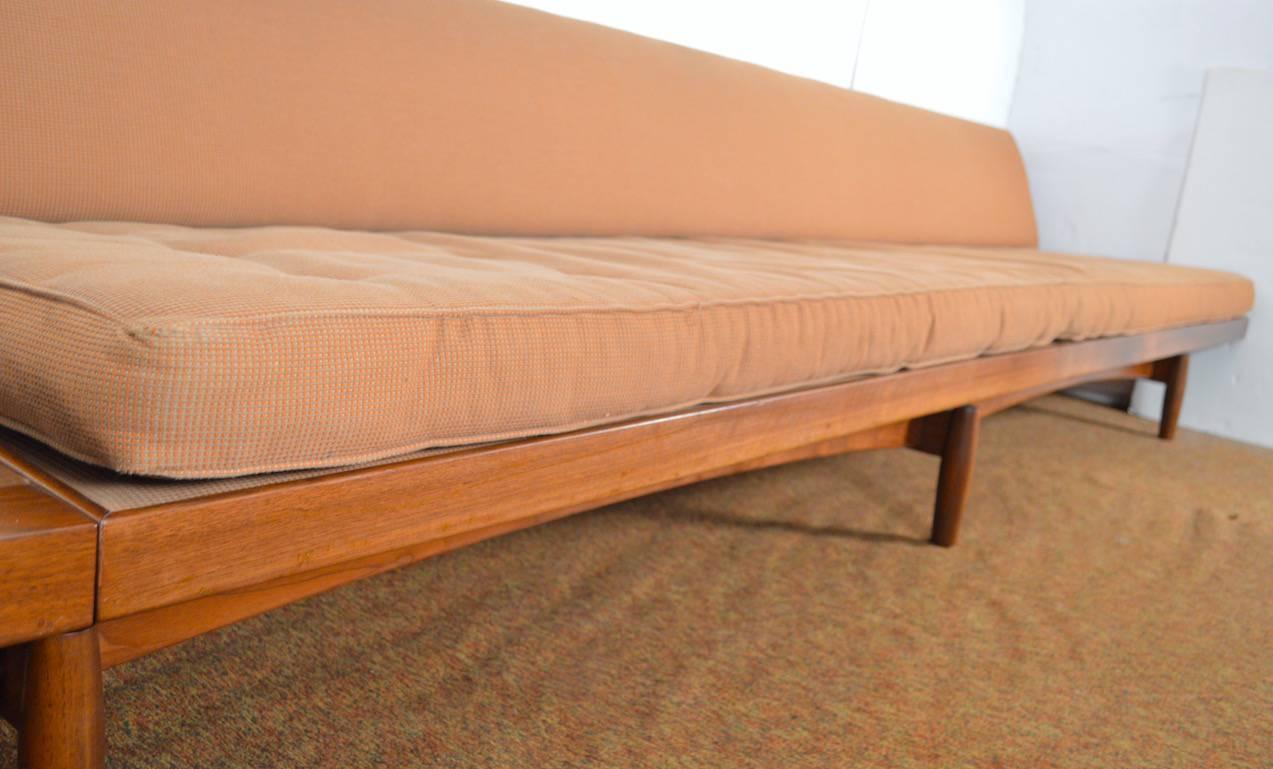 Mid-Century Modern Incredible Extra Long Custom-Made Sofa Bench Table