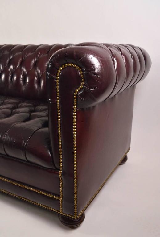 Classic Leather Chesterfield Sofa For Sale at 1stdibs