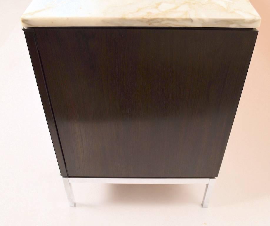 Elegant Florence Knoll Marble-Top Credenza In Excellent Condition In New York, NY