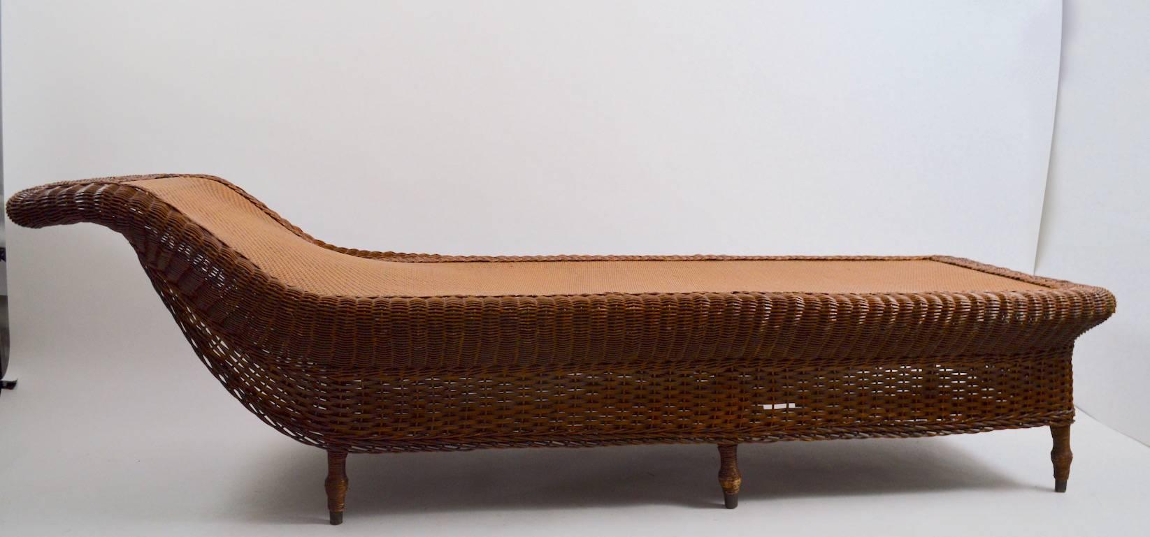 Victorian Wicker Chaise Recamier Daybed 2