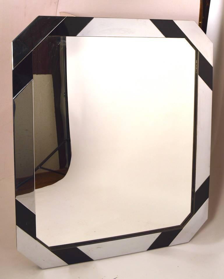 Mixed Metal Mirror after Paul Evans For Sale 3