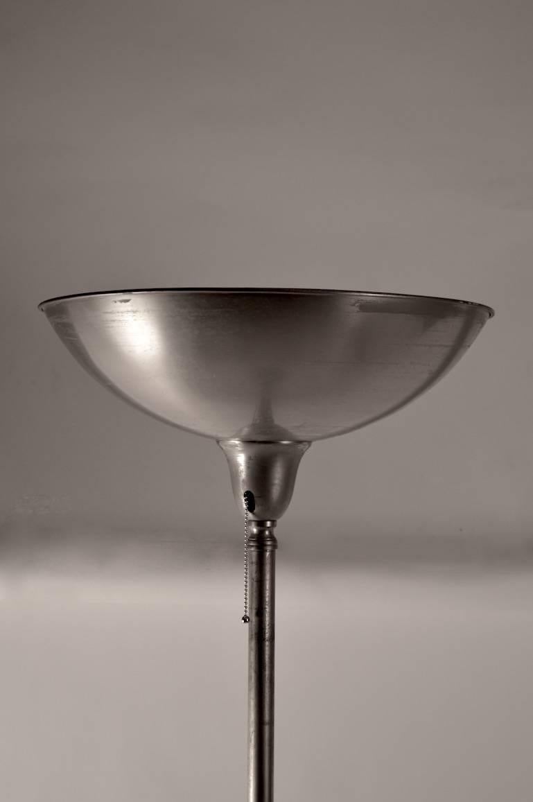 American Important Machine Age Art Deco Lamp by Hugo Gnam For Sale