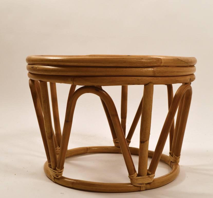 bamboo footstool