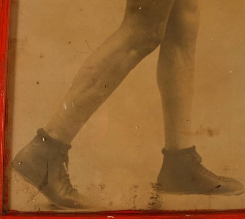 Early 20th Century Folky Decorative Image of Boxer Al Reich