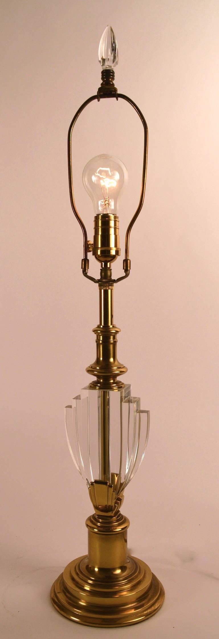 American Elegant Pair of Hollywood Regency Stiffel Lamps