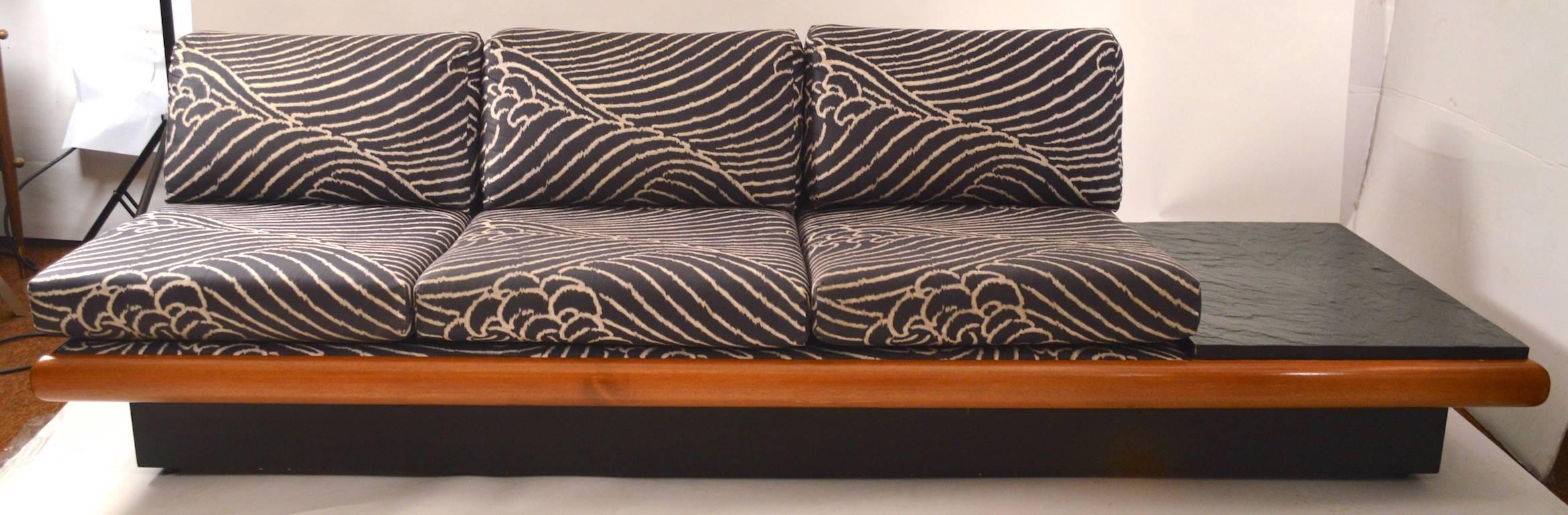 Mid-20th Century Three-Seat Pearsall Bench Sofa