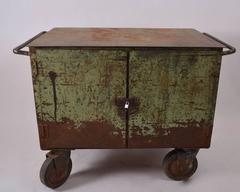 Two Door Industrial Cart on Wheels