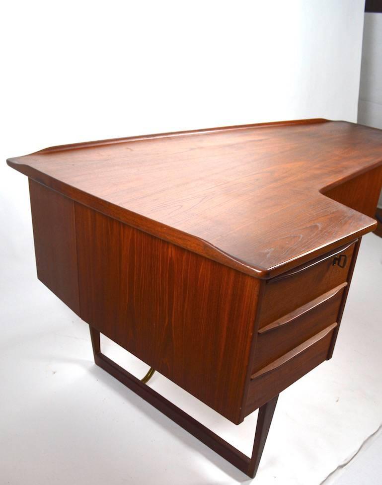 Peter Lovig Danish Modern Desk In Good Condition In New York, NY