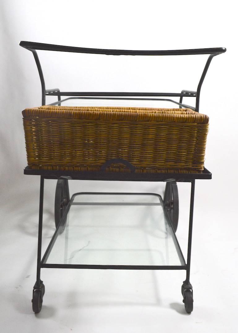 wrought iron tea cart