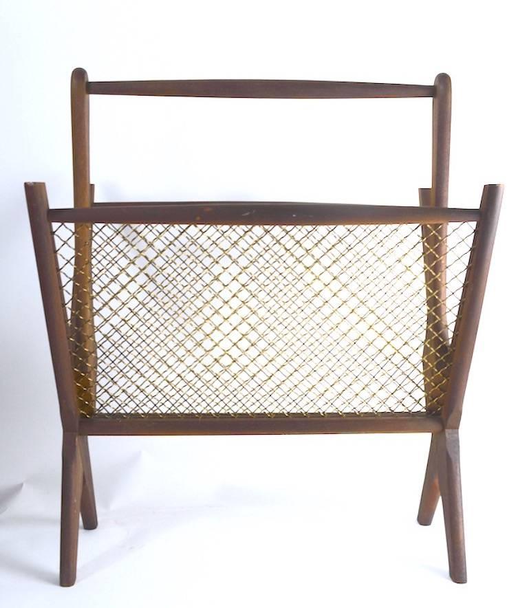 American Mid-Century Magazine Rack