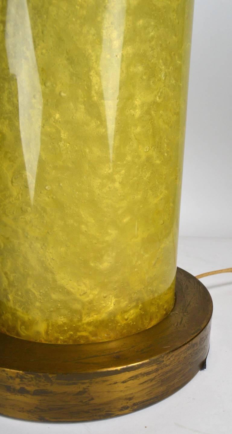Beeindruckendes Paar fraktaler Acrylharzlampen im Zustand „Gut“ im Angebot in New York, NY