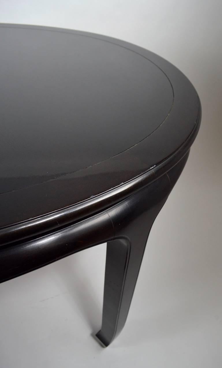 American Chin Hua Black Lacquer Dining Table by Century Furniture