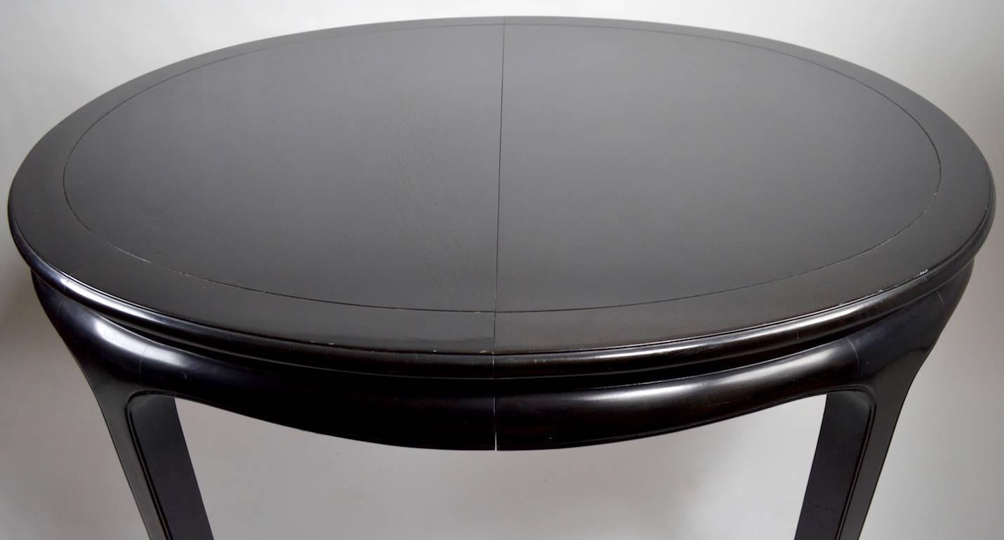 Chin Hua Black Lacquer Dining Table by Century Furniture In Good Condition In New York, NY