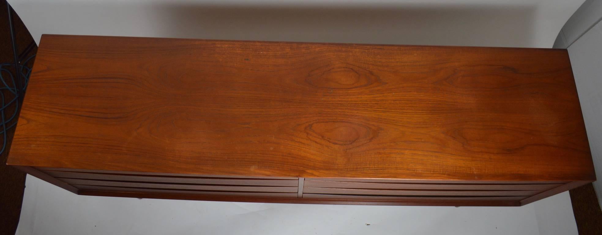 Danish Large Eight-Drawer Dresser Designed by Arne Vodder for Sibast