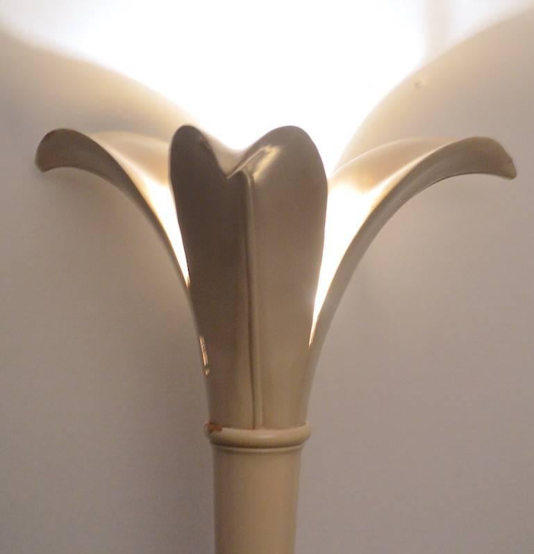 Late 20th Century Decorative Torchiere Floor Lamp  For Sale