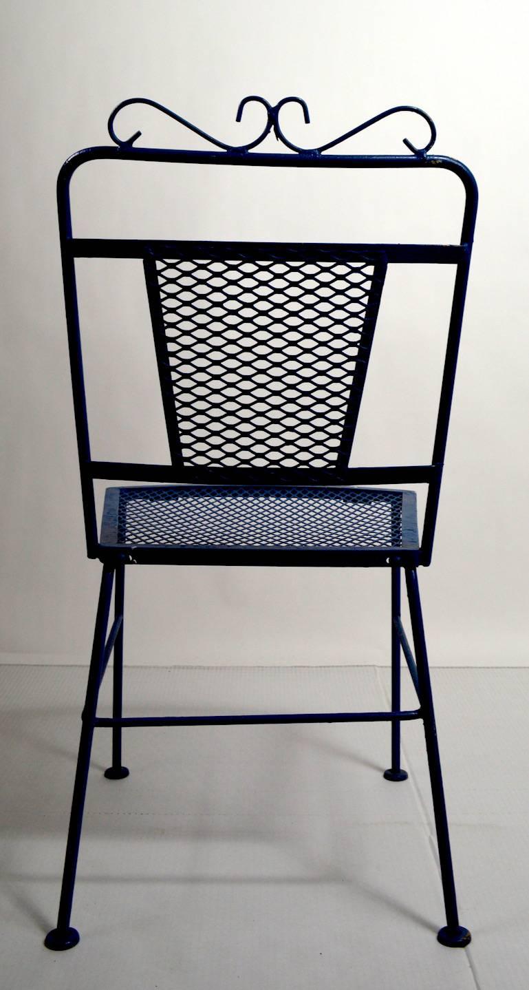 American Set of Four Garden Patio Dining Chairs by Woodard