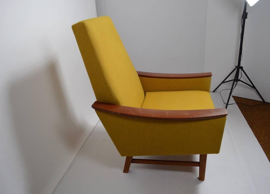 Upholstery Danish Modern Lounge Chair