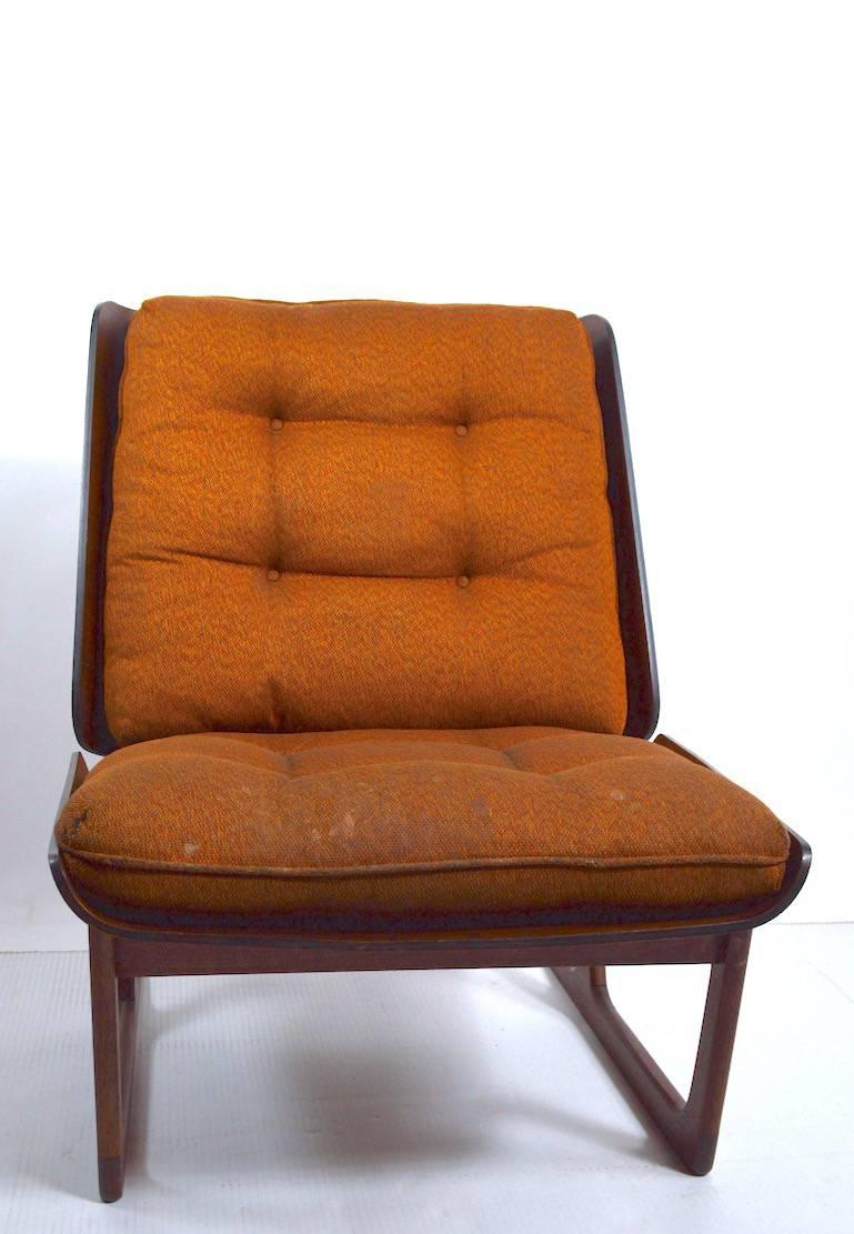 Bent Ply Lounge Chair Attributed to Grete Jalk In Good Condition In New York, NY