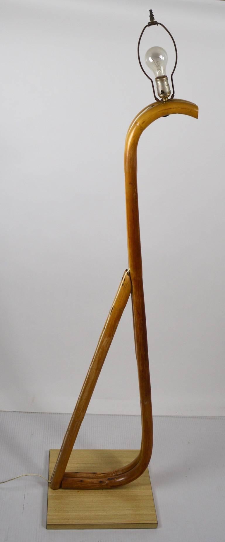 vintage bamboo floor lamp