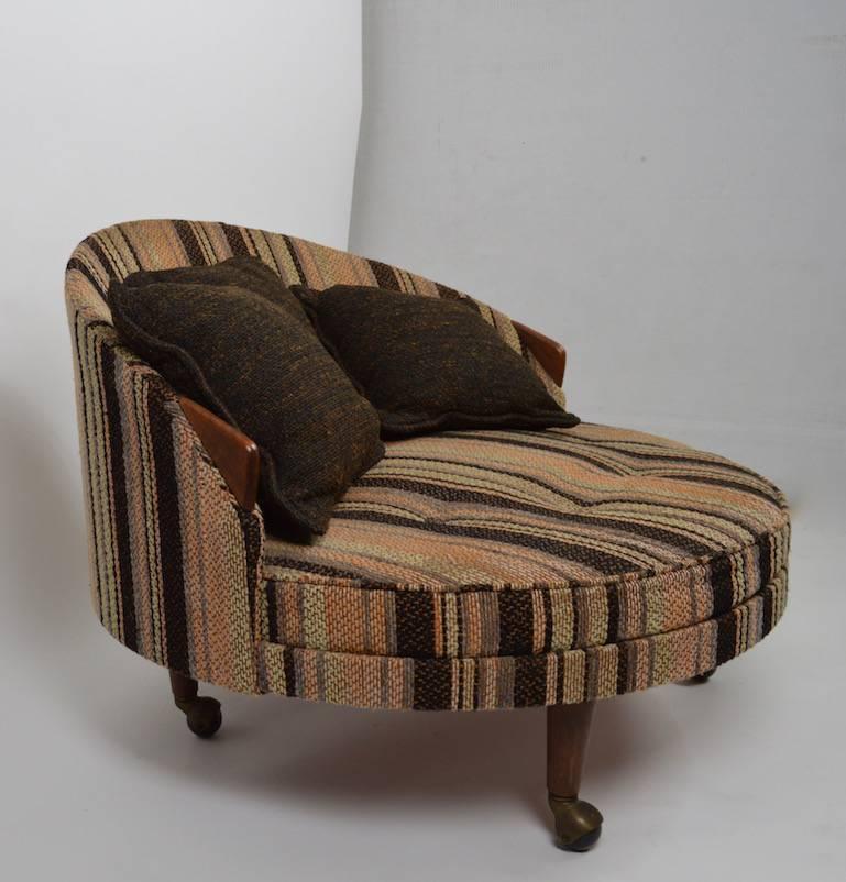 Mid-20th Century Havana Chair and Ottoman by Pearsall
