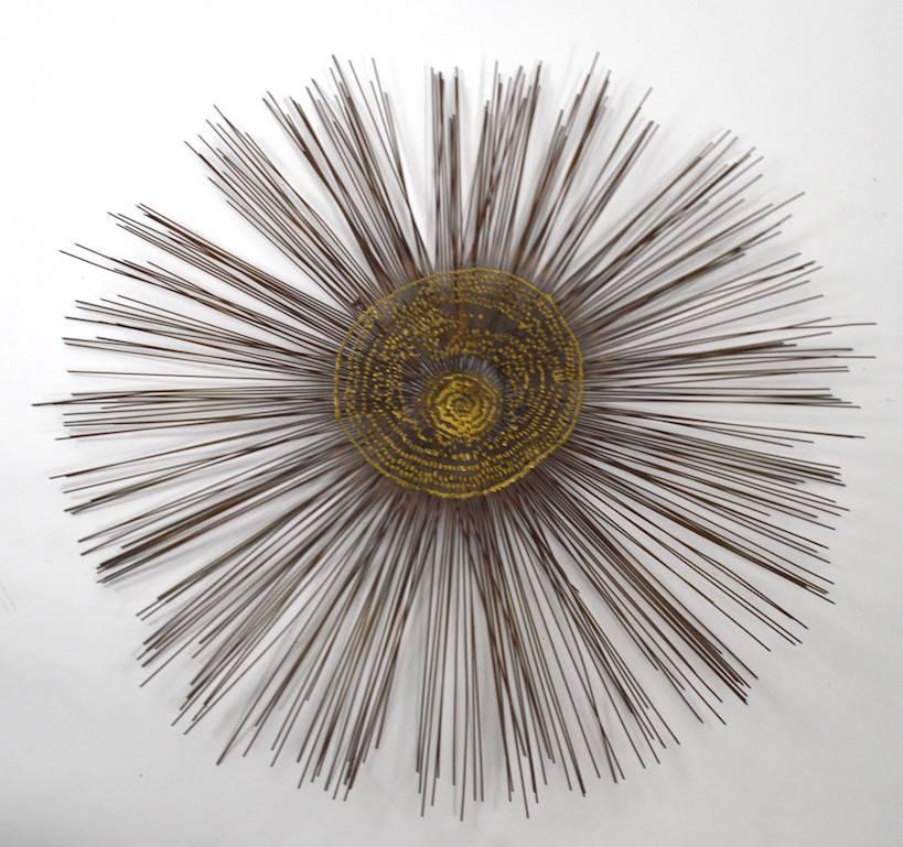 Curtis Jere Brutalist Sunburst Wall Sculpture 1